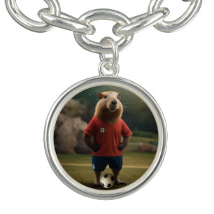"Goal Getter: The Soccer Star Capybara" Bracelet