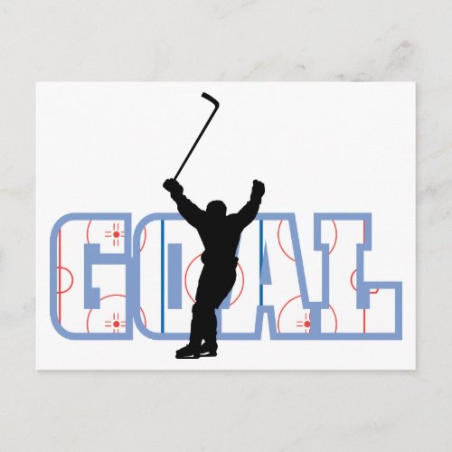 Goal _ Ice Hockey Score _ Sports Gifts Postcard