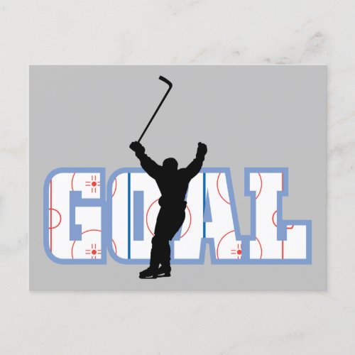 Goal _ Ice Hockey Score _ Sports Gifts Postcard