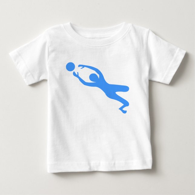 Goal Keeper - Baby Blue Baby T-Shirt (Front)