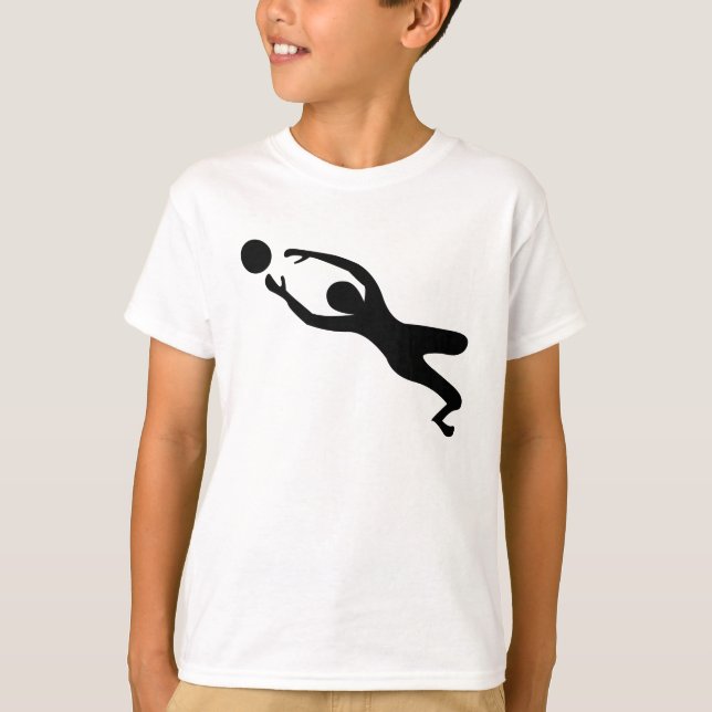 Goal Keeper - Black T-Shirt (Front)