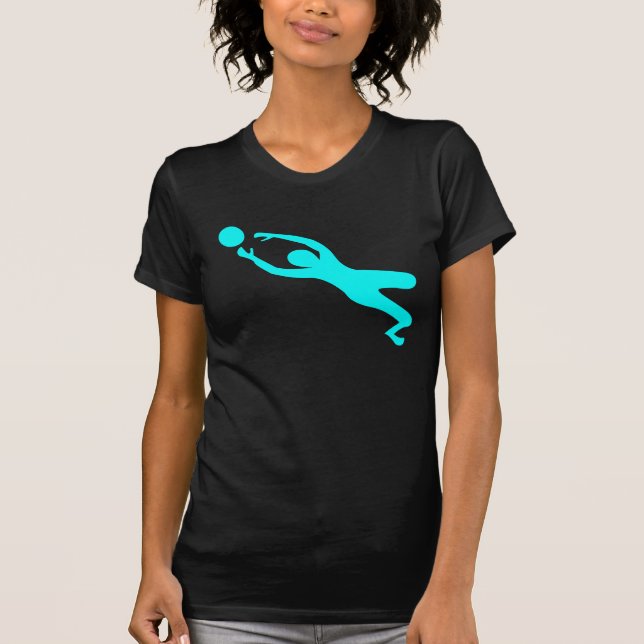 Goal Keeper - Cyan T-Shirt (Front)