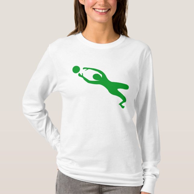 Goal Keeper - Grass Green T-Shirt (Front)