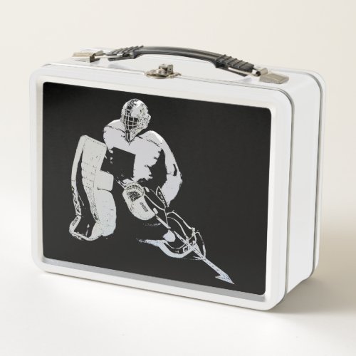 Goal Keeper _ Ice Hockey Metal Lunch Box