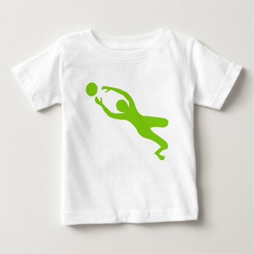 Goal Keeper _ Martian Green Baby T_Shirt