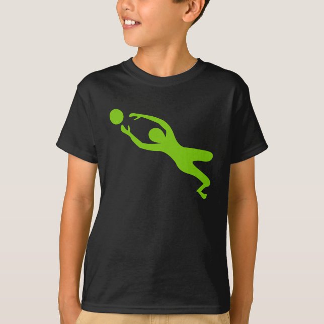 Goal Keeper - Martian Green T-Shirt (Front)