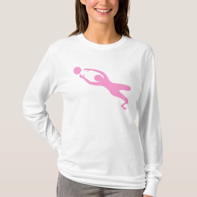 Goal Keeper - Pink T-Shirt (Front)