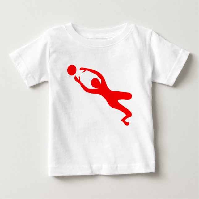 Goal Keeper - Red Baby T-Shirt (Front)