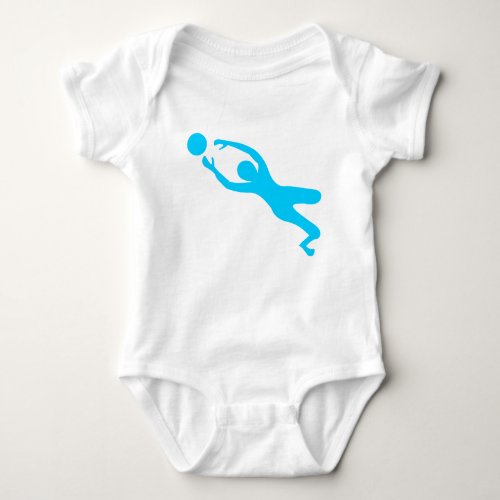 Goal Keeper _ Sky Blue Baby Bodysuit