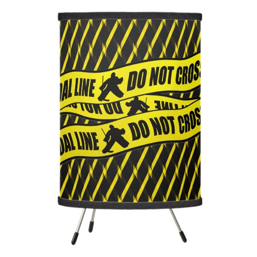 Goal Line Do Not Cross, Hockey Goalie Lamp (Left)