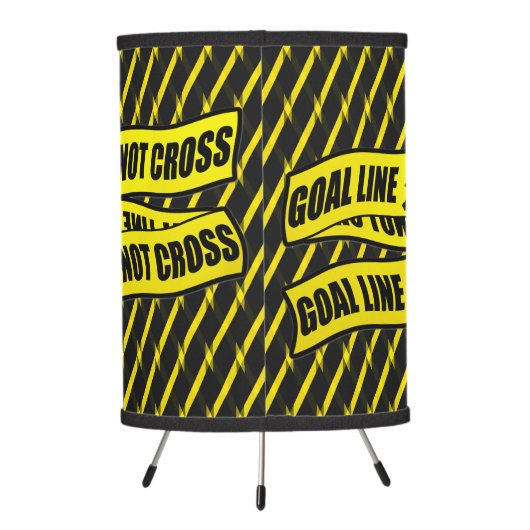 Goal Line Do Not Cross, Hockey Goalie Lamp (Back)