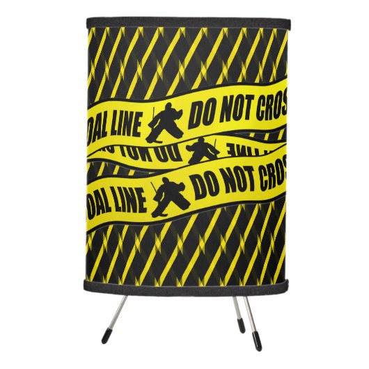 Goal Line Do Not Cross, Hockey Goalie Lamp (Right)