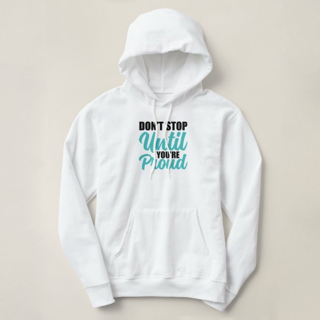 Goal-Oriented Achievement Quote Hoodie (Design Front)