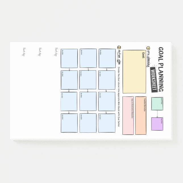 Goal planning for ADHD Notes (Front)