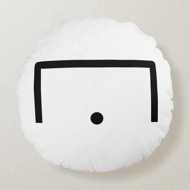 Goal Round Pillow (Front)