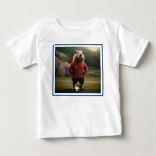 "Goal-Scoring Capybara: The Ultimate Soccer Star!" Baby T-Shirt