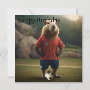 "Goal-Scoring Capybara: The Ultimate Soccer Star!" Card