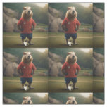 "Goal-Scoring Capybara: The Ultimate Soccer Star!" Fabric