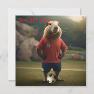 "Goal-Scoring Capybara: The Ultimate Soccer Star!" Save The Date