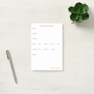 Goal Setting Post-it Notes