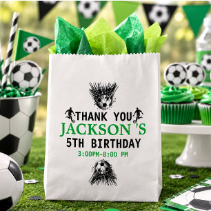 Goal! Soccer 5th Birthday Party Favor Bag