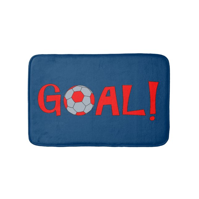Goal - Soccer Bathroom Accessory - Bath Mat (Front)