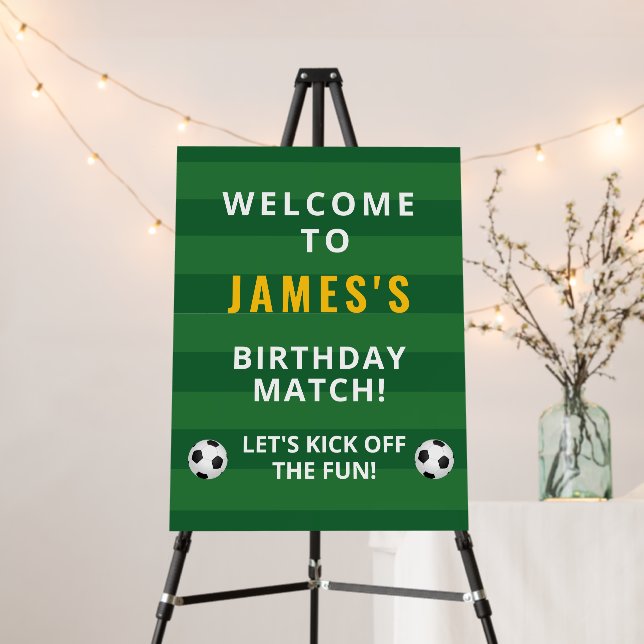 Goal! Soccer Birthday Sign for 7-Year-Old (In Situ (Stand))