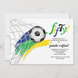 Goal Soccer Party Invitations