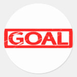 Goal Stamp Classic Round Sticker