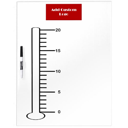Goal Thermometer Personalized Custom Order Banner Dry Erase Board