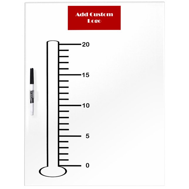 Goal Thermometer Personalized Custom Order Banner Dry Erase Board (Front)