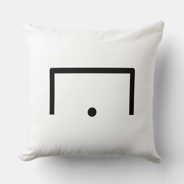 Goal Throw Pillow (Front)