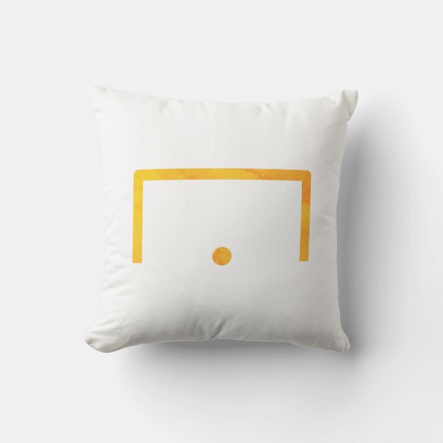 Goal Throw Pillow (Front)