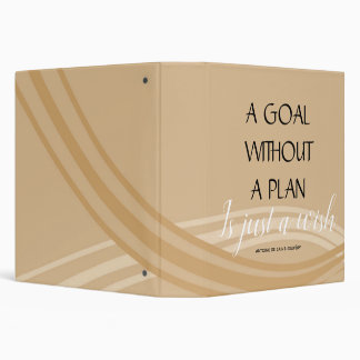 Goal Without a Plan Carmel Swish 3 Ring Binder