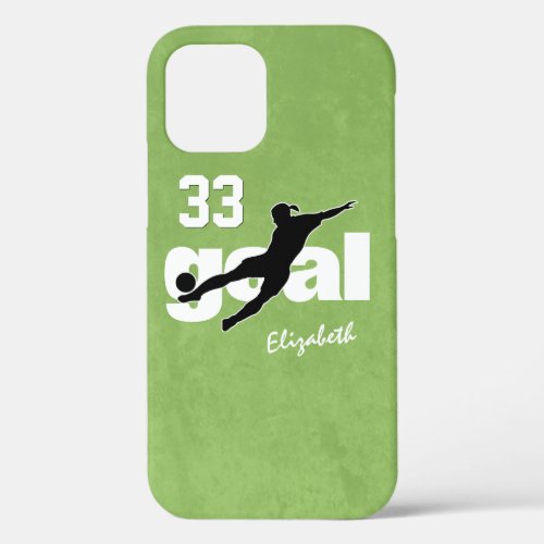 Goal womens soccer player name jersey number iPhone 12 pro case