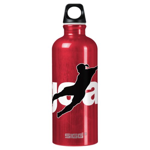 Goal womens soccer player name jersey number water bottle