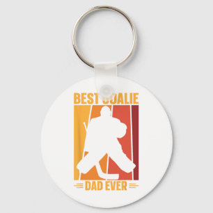 Goalie Dad Ice Hockey Ice Hockey Player Hockey Coa Keychain