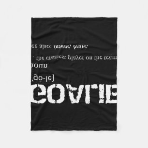Goalie Definition Soccer Goalie  Fleece Blanket