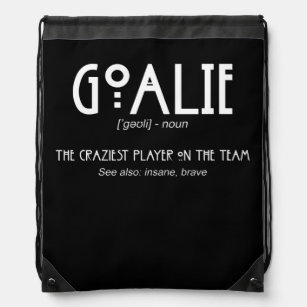 Goalie Gear Goalkeeper Definition Soccer Hockey Drawstring Bag