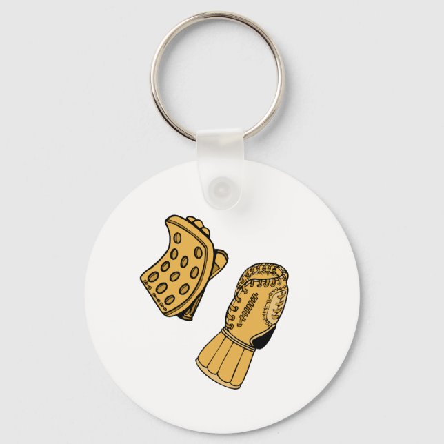 Goalie Gloves Keychain (Front)