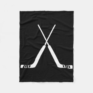 Goalie Hockey Sticks Hockey Team Practice  Fleece Blanket
