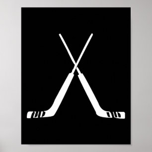 Goalie Hockey Sticks Hockey Team Practice Poster