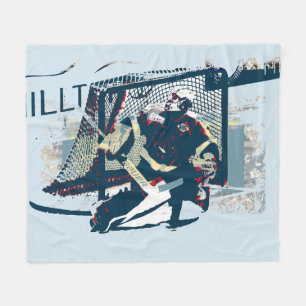 Goalie - Ice Hockey Player Fleece Blanket