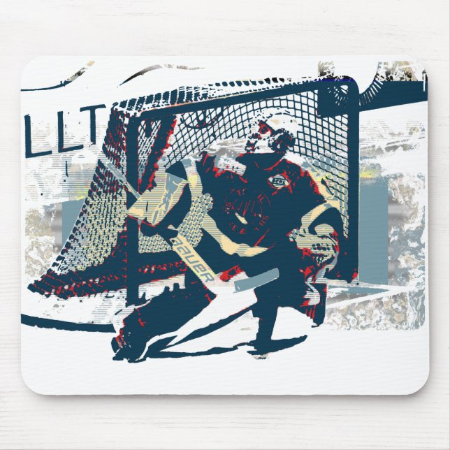 Goalie - Ice Hockey Player Mouse Pad (Front)
