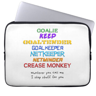 Goalie Names Laptop cover