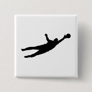 Goalie Save Pinback Button