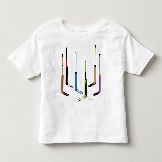 Goalie Sticks Hockey Toddler T-shirt (Front)