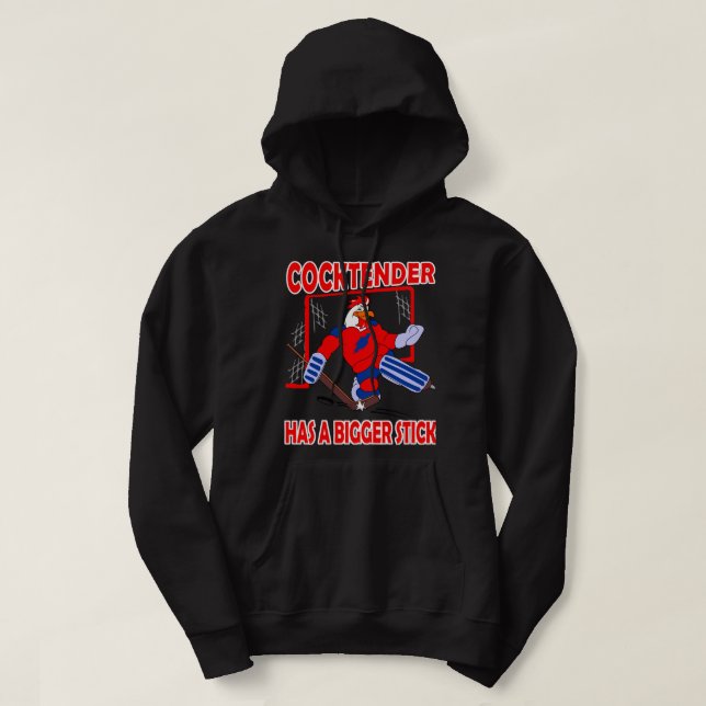 goalkeeper goalie goaltender ice hockey gift funny hoodie (Design Front)