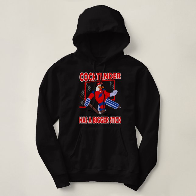 goalkeeper goalie goaltender ice hockey gift funny hoodie (Design Front)