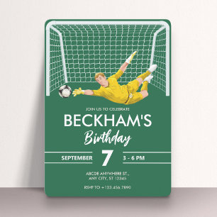 Goalkeeper soccer  invitation